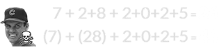 7 + 2+8 + 2+0+2+5 = 26 and (7) + (28) + 2+0+2+5 = 44