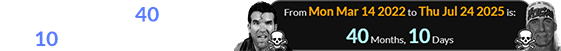 Hulk Hogan died 40 months, 10 days after Scott Hall: