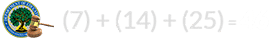 (7) + (14) + (25) = 46