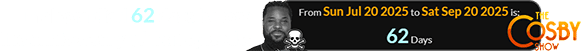 Malcom died 62 days before the anniversary of that episode: