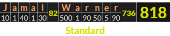 "Jamal Warner" = 818 (Standard)