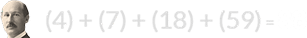 (4) + (7) + (18) + (59) = 88