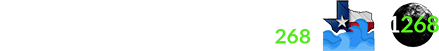 The significant floods in Texas occurred during Brown Lunation # 1,268: