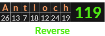 "Antioch" = 119 (Reverse)