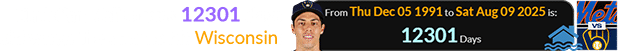 Christian Yelich was 12301 days old when the storms hit Wisconsin: