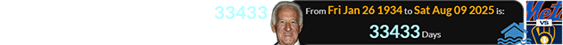 Bob Uecker would have been 33433 days old when the heavy rains began: