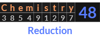 "Chemistry" = 48 (Reduction)