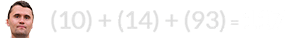 (5) + (17) + (95) = 117