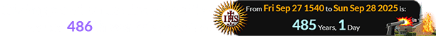 This happened on the first day of the Jesuits' 486th year of operation: