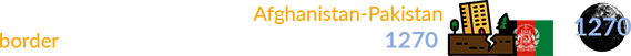 The earthquake on the Afghanistan-Pakistan border happened during Brown Lunation # 1270: