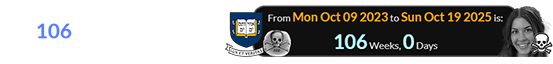 Tate died a span of exactly 106 weeks after Yale’s ‘Skull & Bones’ anniversary: