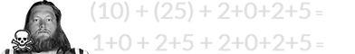 (10) + (25) + 2+0+2+5 = 44 and 1+0 + 2+5 + 2+0+2+5 = 17