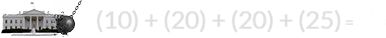 (10) + (20) + (20) + (25) = 75