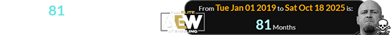 It’s been 81 months since All Elite Wrestling was founded: