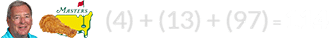 (4) + (13) + (97) = 114