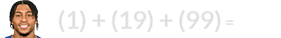 (1) + (19) + (99) = 119
