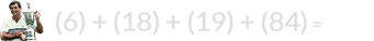 (6) + (18) + (19) + (84) = 127