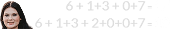 6 + 1+3 + 0+7 = 17 and 6 + 1+3 + 2+0+0+7 = 19