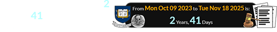 The vote was a span of 2 years, 41 days after Yale’s ‘Skull & Bones’ anniversary: