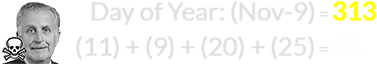 (11) + (9) + (20) + (25) = 65