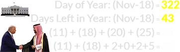 (11) + (18) + (20) + (25) = 74 and (11) + (18) + 2+0+2+5 = 38