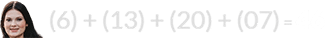 (6) + (13) + (20) + (07) = 46