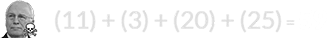 (11) + (3) + (20) + (25) = 59
