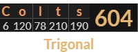 "Colts" = 604 (Trigonal)