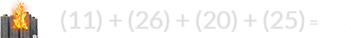 (11) + (26) + (20) + (25) = 82