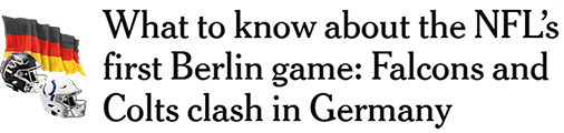 What to know about the NFL’s first Berlin game: Falcons and Colts clash in Germany
