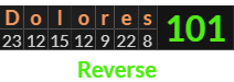 "Dolores" = 101 (Reverse)