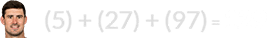 (5) + (27) + (97) = 129