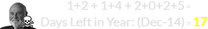 1+2 + 1+4 + 2+0+2+5 = 17