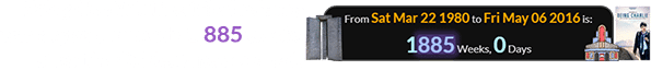 Being Charlie’s theatrical release was a span of exactly 1,885 weeks after the Guidestones opened: