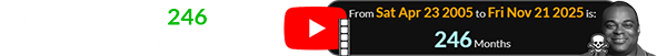 Wilson’s death fell 246 months after YouTube’s launch: