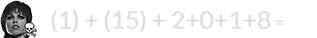 (1) + (15) + 2+0+1+8 = 27