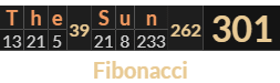 "The Sun" = 301 (Fibonacci)