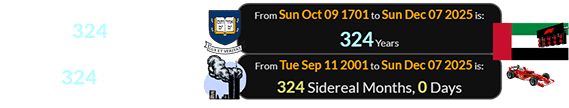 The lights go out in Abu Dhabi 324 years after Yale’s establishment and exactly 324 Lunar orbits after the 9/11 attacks: