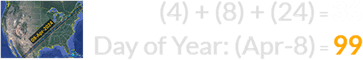 (4) + (8) + (24) = 36