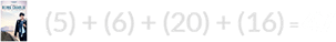 (5) + (6) + (20) + (16) = 47