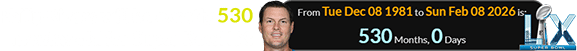Philip Rivers will be exactly 530 months old for Super Bowl LX:
