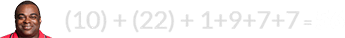 (10) + (22) + 1+9+7+7 = 56
