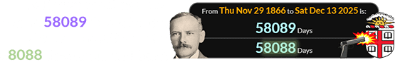 The Brown shooting was a span of 58089 days after the birth of Ernest Brown (or 58088 days w/out end date):
