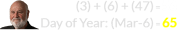 (3) + (6) + (47) = 56
