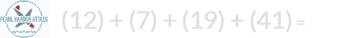 (12) + (7) + (19) + (41) = 79
