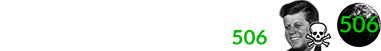 John F. Kennedy was assassinated during Brown Lunation # 506: