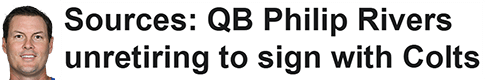 Sources: QB Philip Rivers unretiring to sign with Colts