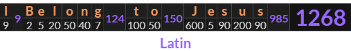 Gabriel proclaimed ‘I Belong to Jesus’ exactly 1268 weeks after the September 11th attacks: