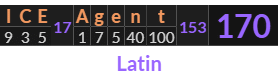 "US ICE" = 307 (Latin)