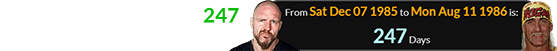 Jon Moxley was born 247 days before Hogan’s birthday: